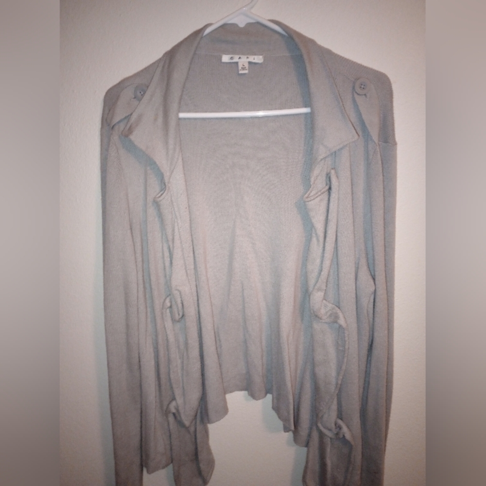 Cabi Gray L Women's Sweater